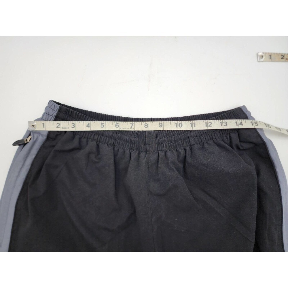 Champion Lined Track Pants Black Gray Zip Hems Drawstring Waist Men's Large - Picture 7 of 11